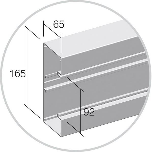 Osnova kanala MA 165x65 RT21 Bijela/Siva - 2