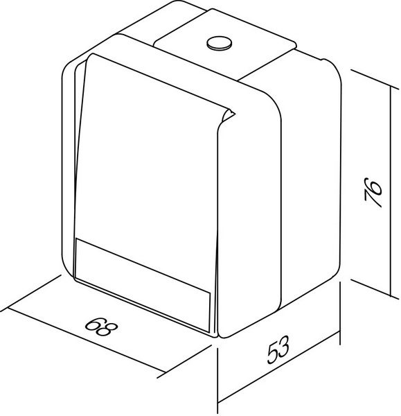 Prekidač križni IP44 10AX 250V~ SF70 FONTANA Bijela/Siva - 2