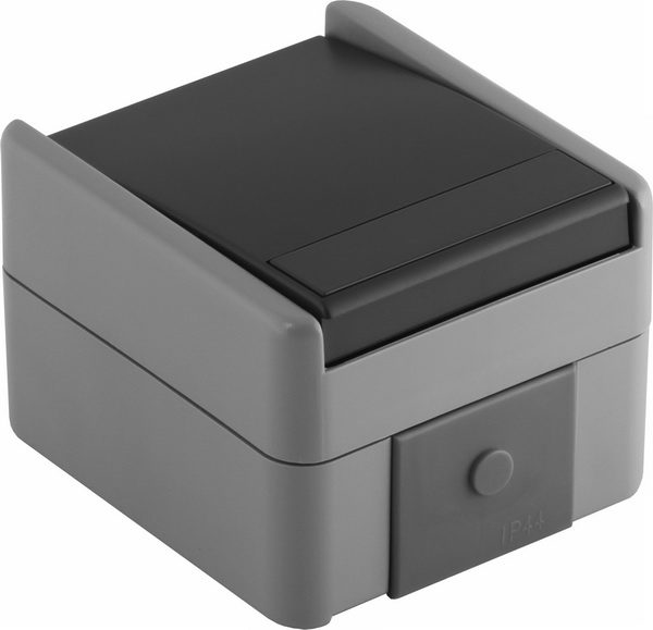 Prekidač jednopolni IP44 10AX 250V~ SF10 FONTANA Bijela/Siva - 2