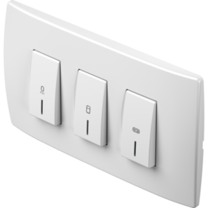 Sklopka za kupaonu, Set kupaonski 3x20A 250V~ 4M CM25OS MODUL SOFT Kupaonski indikator P/Ž - 1