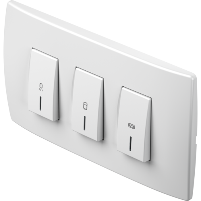 Sklopka za kupaonu, Set kupaonski 3x20A 250V~ 4M CM25OS MODUL SOFT Kupaonski indikator P/Ž - 1