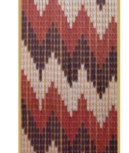 Zavjesa za Vrata, Plastična 100X220  Smeđa Bordo NR0