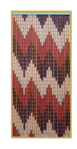 Zavjesa za Vrata, Plastična 100X220 Smeđa Bordo NR0