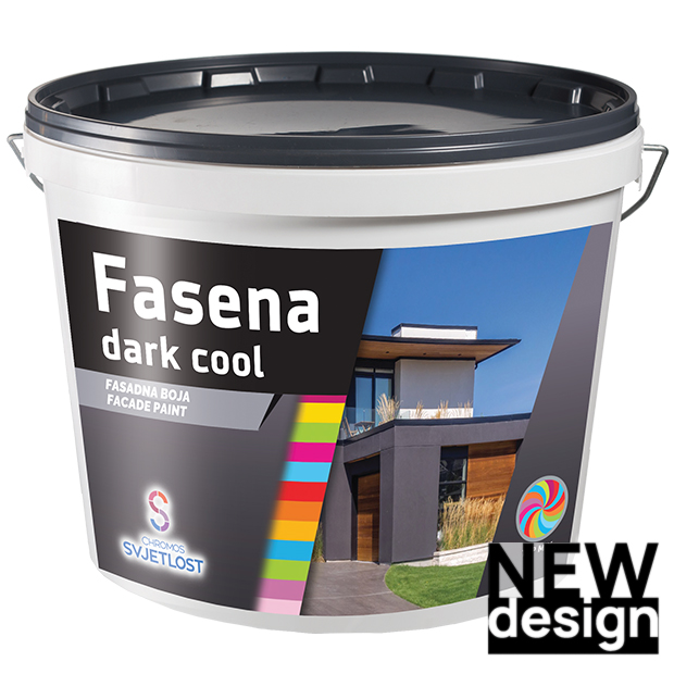 FASENA DARK COOL fasadna boja 15L Refleksija bliskog infracrvenog zračenja smanjuje zagrijavanje površine čime se zadržava trodimenzionalna stabilnost toplinsko-izolacijskog proizvoda (osobito izolacijske ploče EPS) - 1