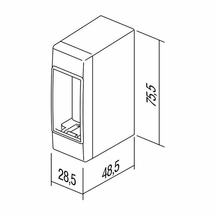Kućište NO Cubo s dnom IP20 1M AC11 Razne boje - 3