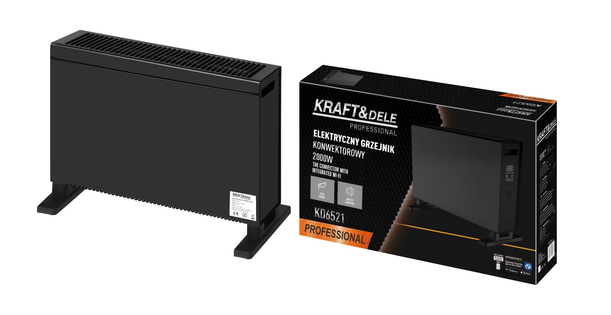 Grijalica Konvektorska 2000W s Wi-Fi-jem KD6521 - 5