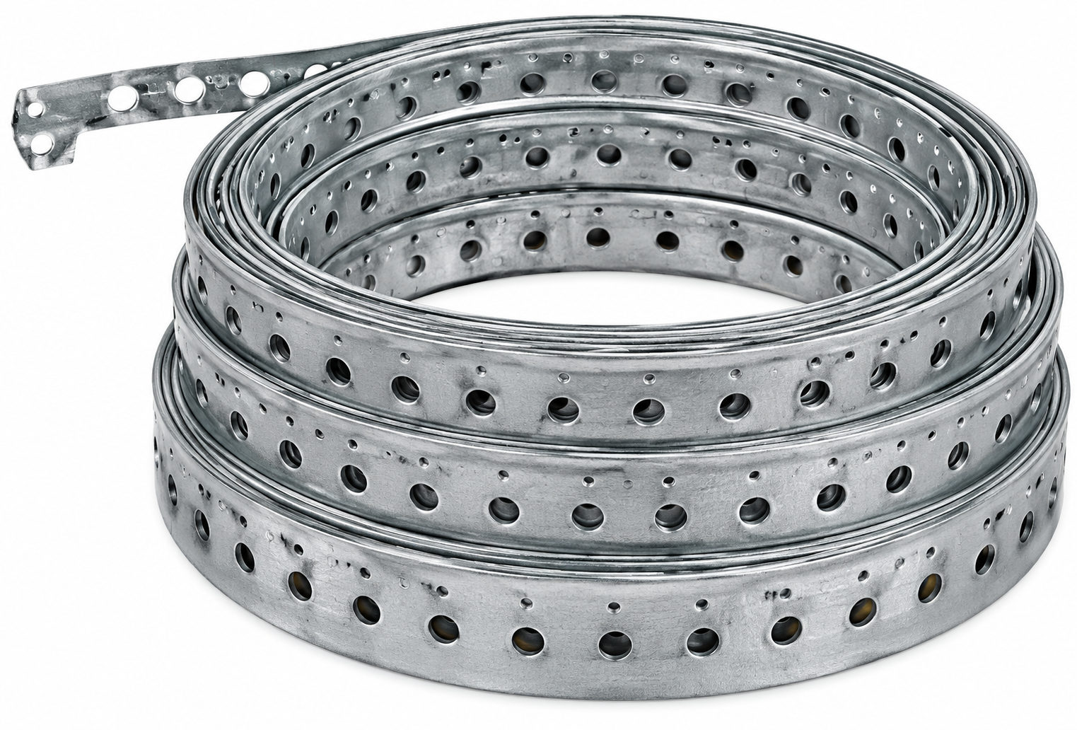 Traka metalna Perforirana 12 × 0,8 mm – 2 m, za montažu i razne radove