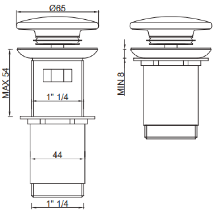 Podizač sifona 5/4 - ø63 mm - 2